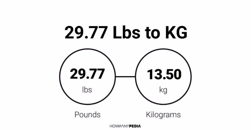 29.77 Lbs to KG