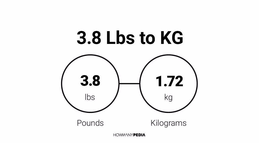 3.8 kilos 2025 in pounds