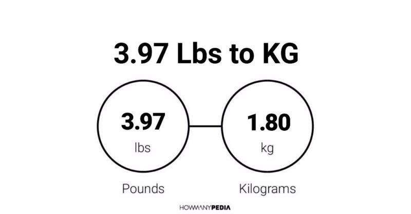 3.97 Lbs to KG