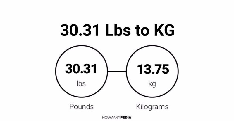 30.31 Lbs to KG