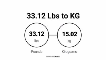 33.12 Lbs to KG