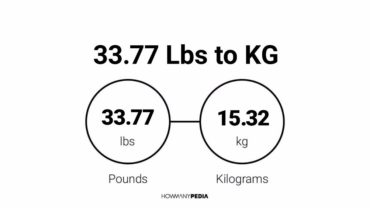 33.77 Lbs to KG