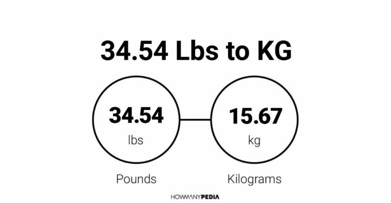 34.54 Lbs to KG