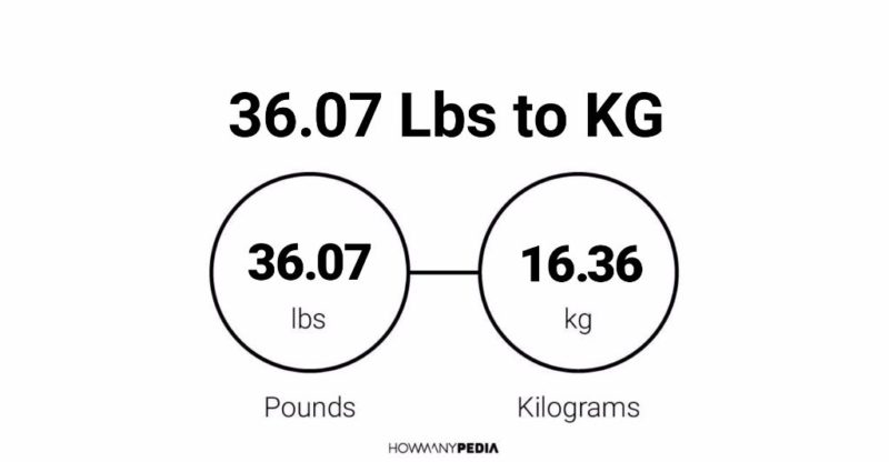 36.07 Lbs to KG