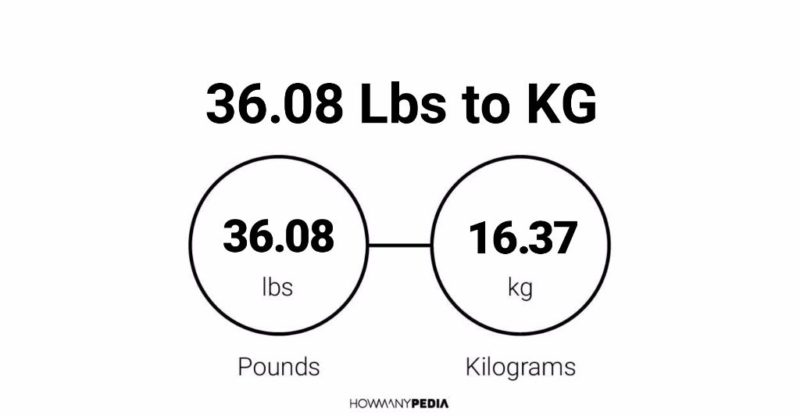 36.08 Lbs to KG