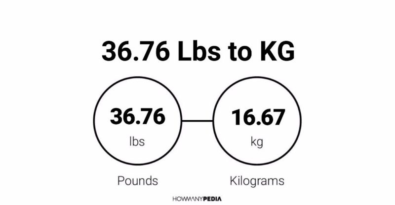 36.76 Lbs to KG