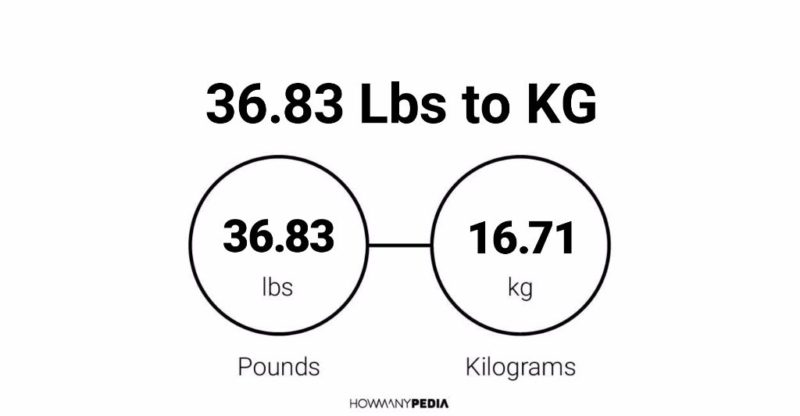 36.83 Lbs to KG