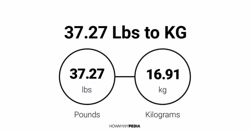 37.27 Lbs to KG