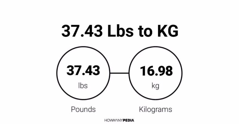 37.43 Lbs to KG