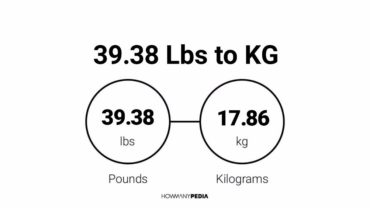 39.38 Lbs to KG