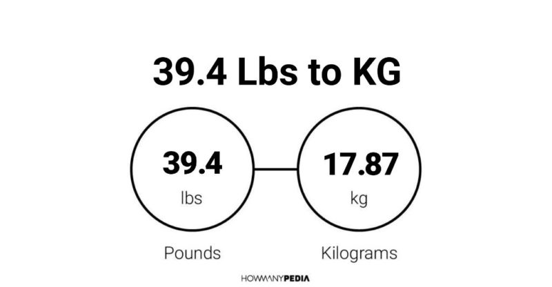 39.4 Lbs to KG