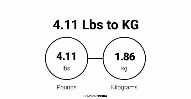 4.11 Lbs to KG