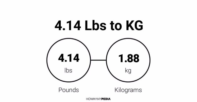 4.14 Lbs to KG