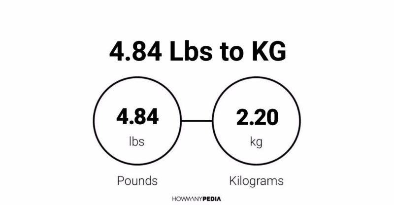 4.84 Lbs to KG