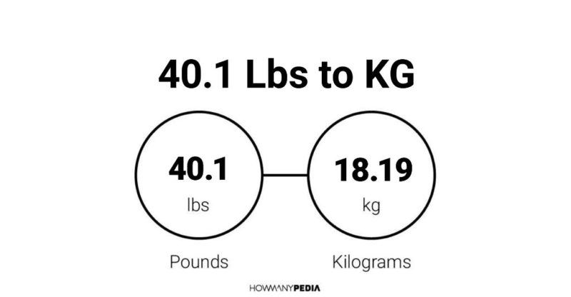 40.1 Lbs to KG