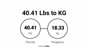 40.41 Lbs to KG