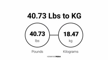 40.73 Lbs to KG