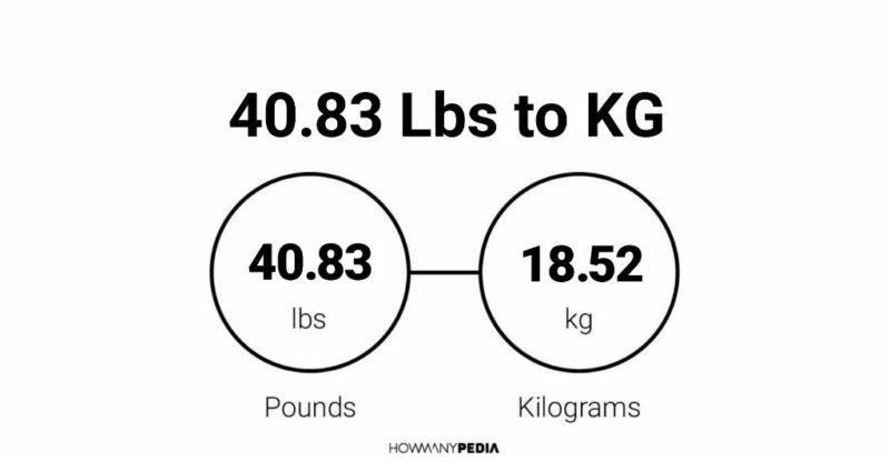 40.83 Lbs to KG