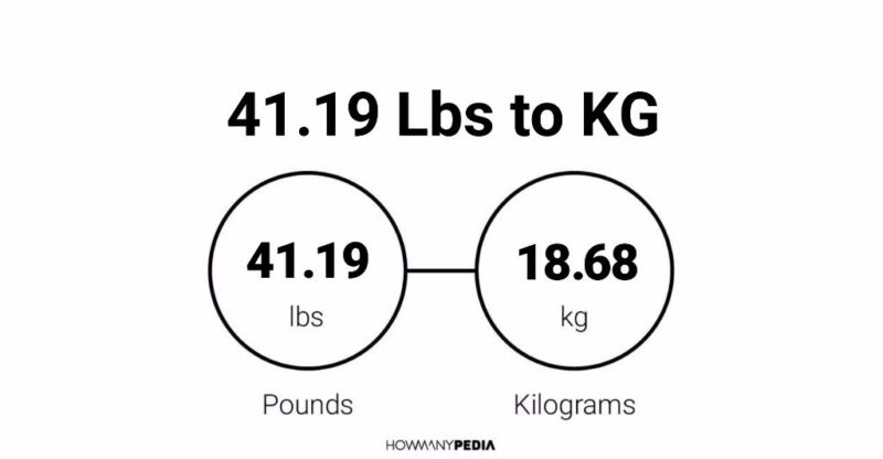 41.19 Lbs to KG