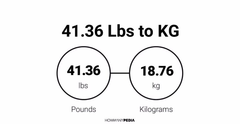 41.36 Lbs to KG