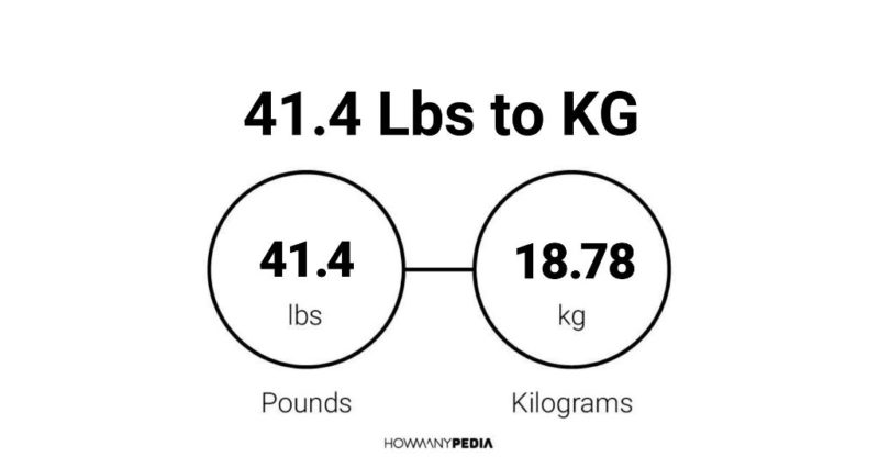 41.4 Lbs to KG