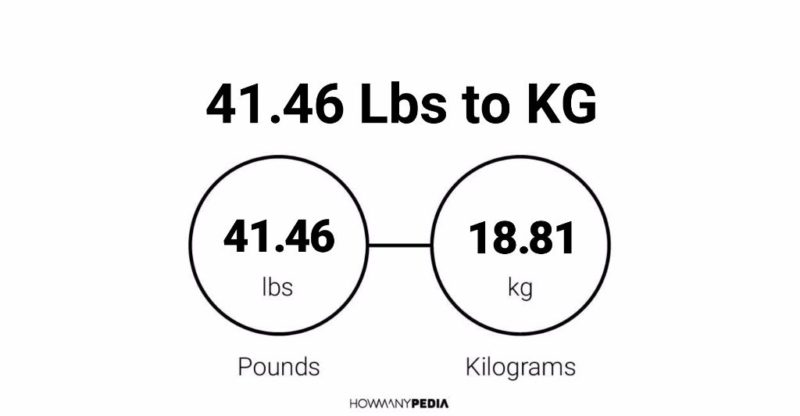 41.46 Lbs to KG