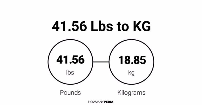 41.56 Lbs to KG