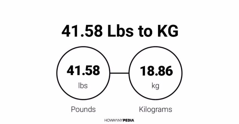 41.58 Lbs to KG