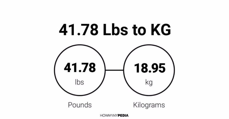 41.78 Lbs to KG