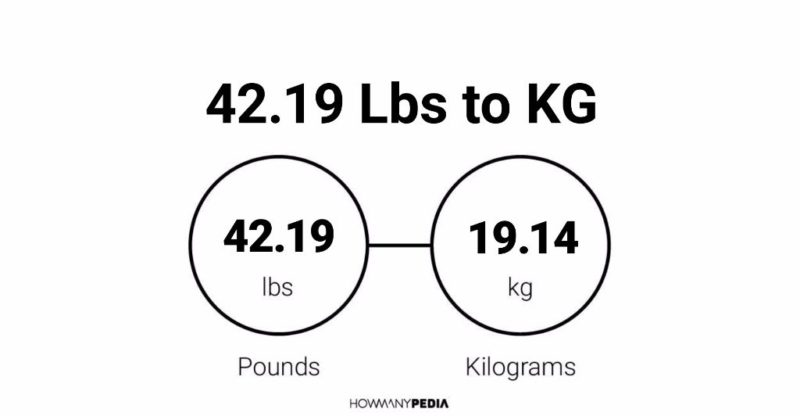 42.19 Lbs to KG