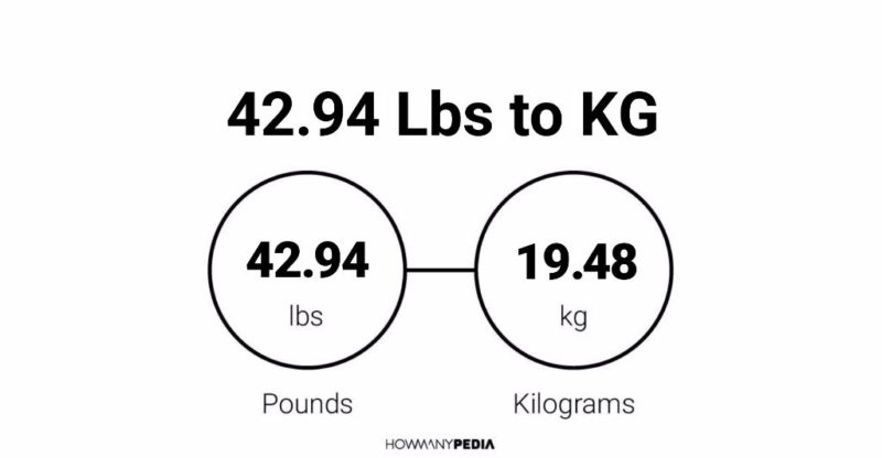 42.94 Lbs to KG