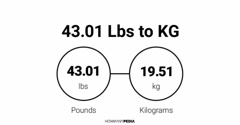 43.01 Lbs to KG