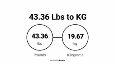 43.36 Lbs to KG