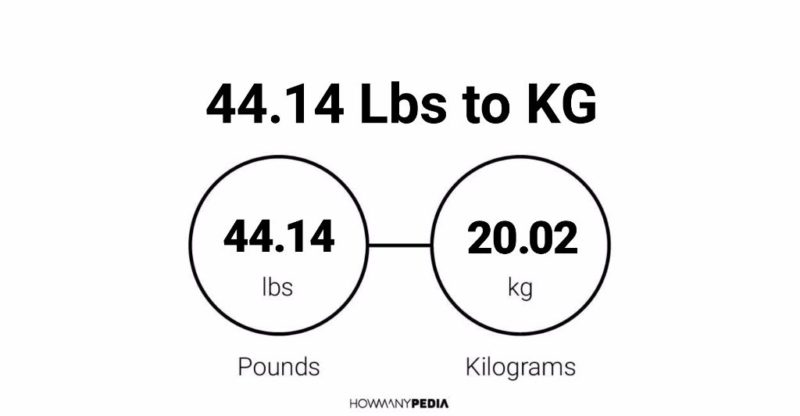 44.14 Lbs to KG