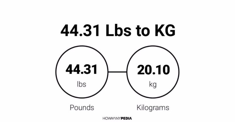 44.31 Lbs to KG