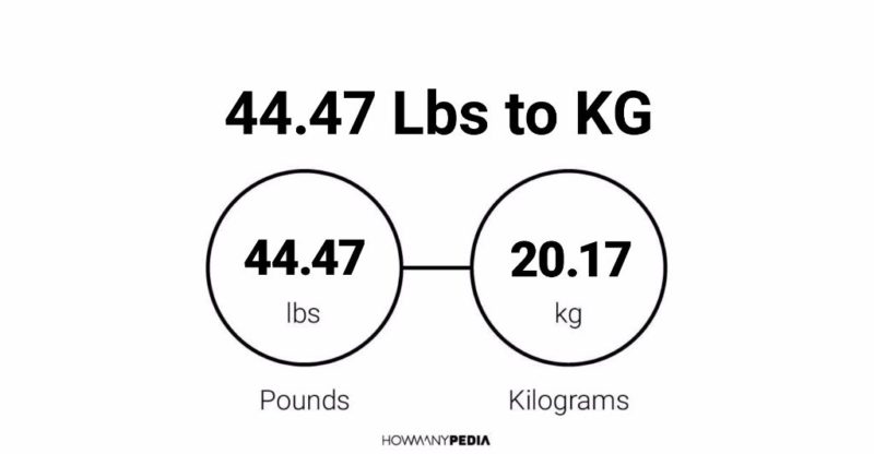 44.47 Lbs to KG