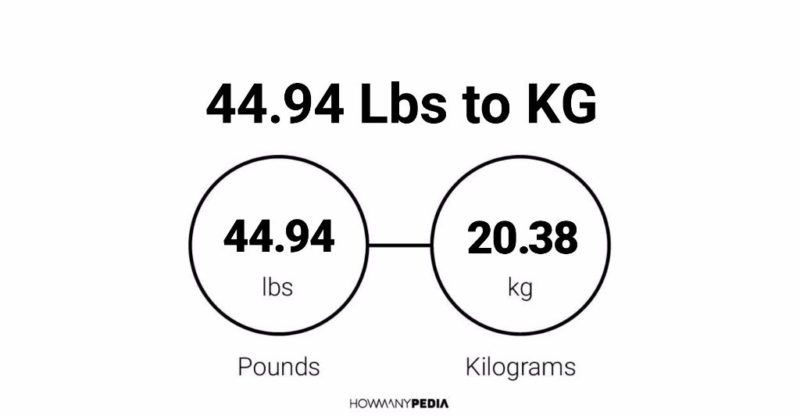 44.94 Lbs to KG