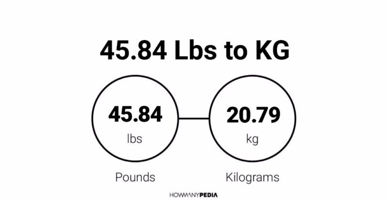 45.84 Lbs to KG