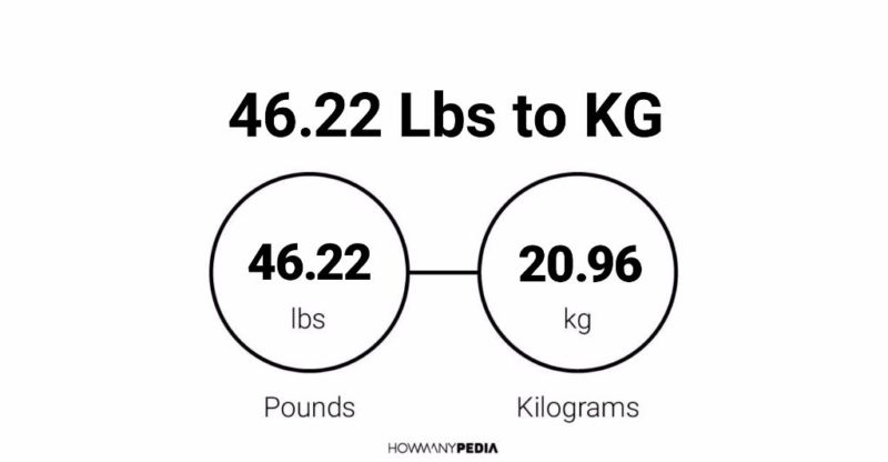 46.22 Lbs to KG