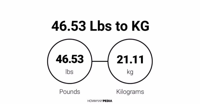 46.53 Lbs to KG