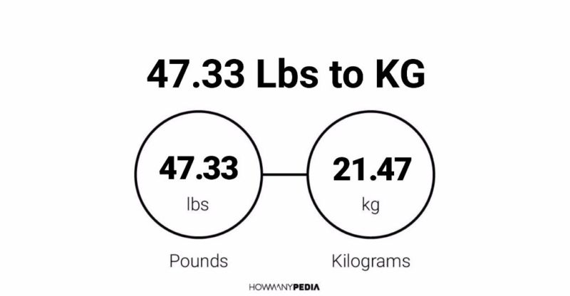 47.33 Lbs to KG