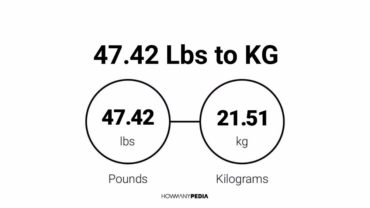 47.42 Lbs to KG