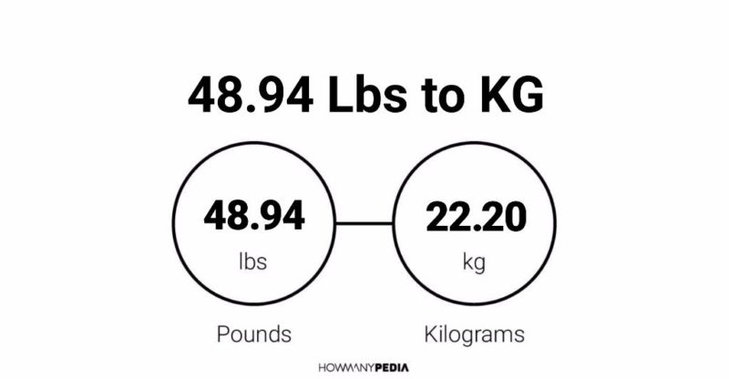 48.94 Lbs to KG