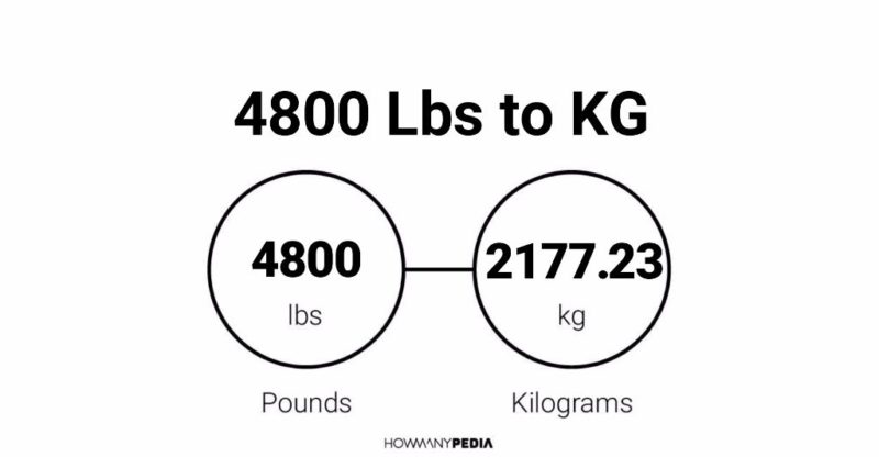 4800 Lbs to KG