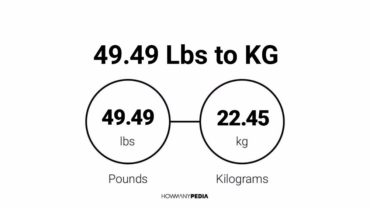 49.49 Lbs to KG