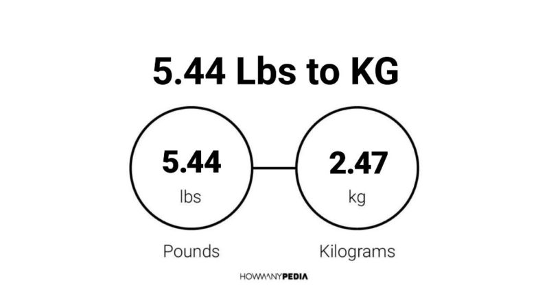 5.44 Lbs to KG