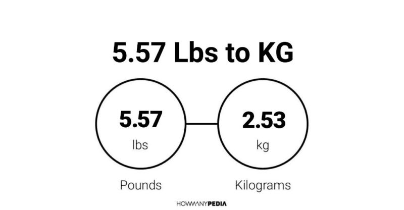5.57 Lbs to KG