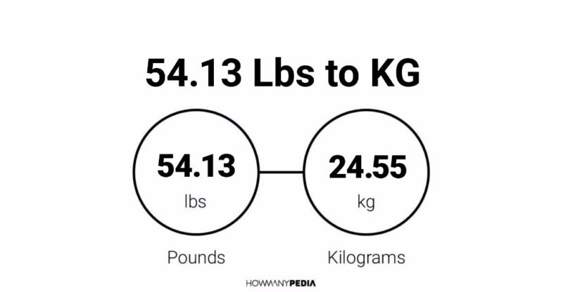 54.13 Lbs to KG