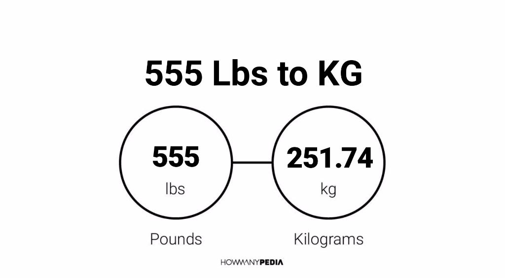 3 555 lbs to kg