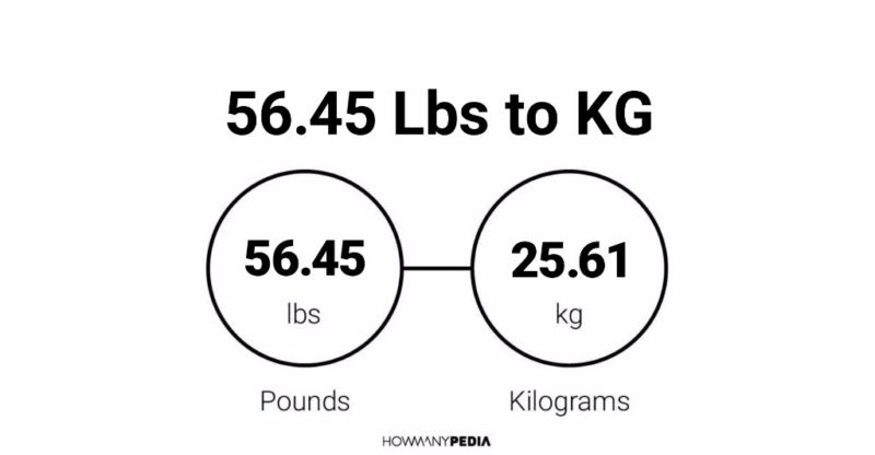 56.45 Lbs to KG